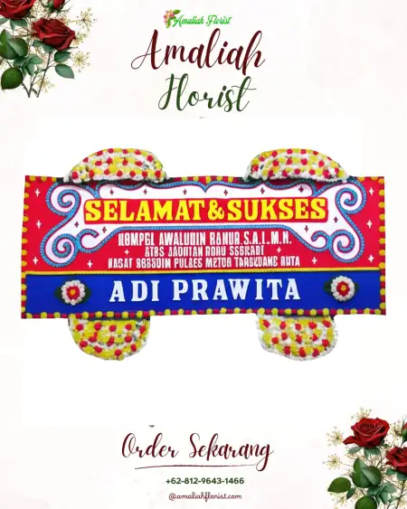 Papan Bunga Ucapan Selamat Menyali