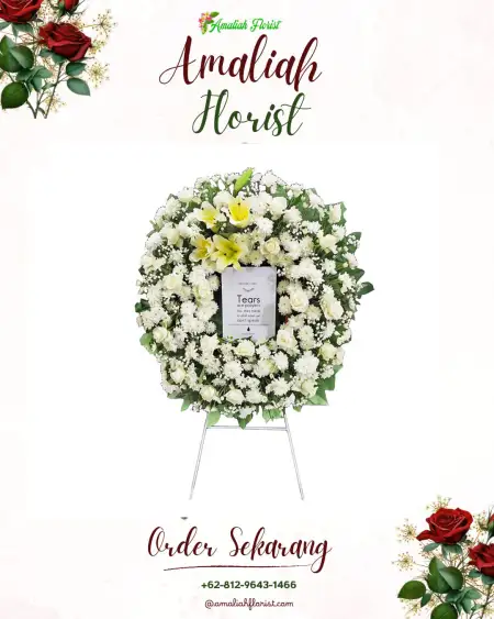 Krans Bunga Duka Menyali